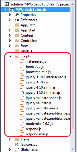 scripts folder in mvc